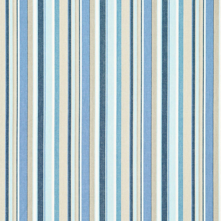 Tybee Stripe Ocean 66051 by Schumacher Fabric SEA ISLAND STRIPES LINEN 50% COTTON 50% INDIA WYZENBEEK 6,000 </p><p>Repeat: Horizontal: 6 3/4" (17CM) and Vertical: 53.625 - Fabric Carolina -
