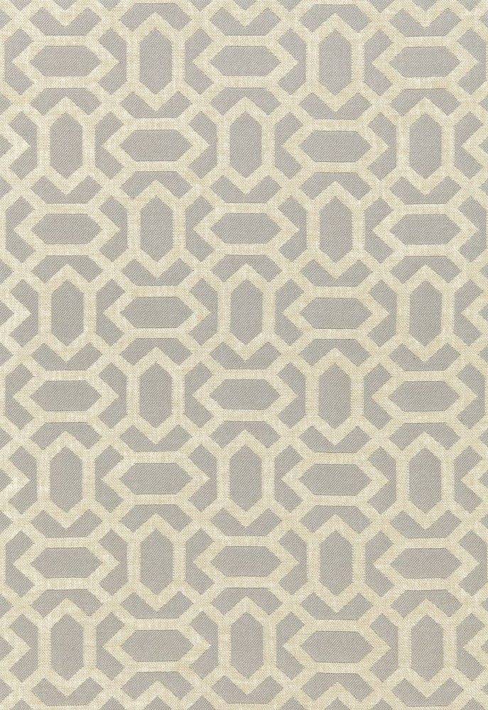 San Remo Fret Dove Grey 66060 by Schumacher Fabric Cote-D'azure 100% Solution Wyzenbeek 12,000 Horizontal: 7.25 and Vertical: 6.5 54 - Fabric Carolina -