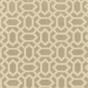 San Remo Fret Sahara 66061 by Schumacher Fabric