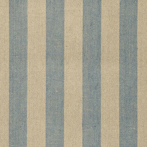 Augustin Linen Stripe Denim / Linen 66073 by Schumacher Fabric