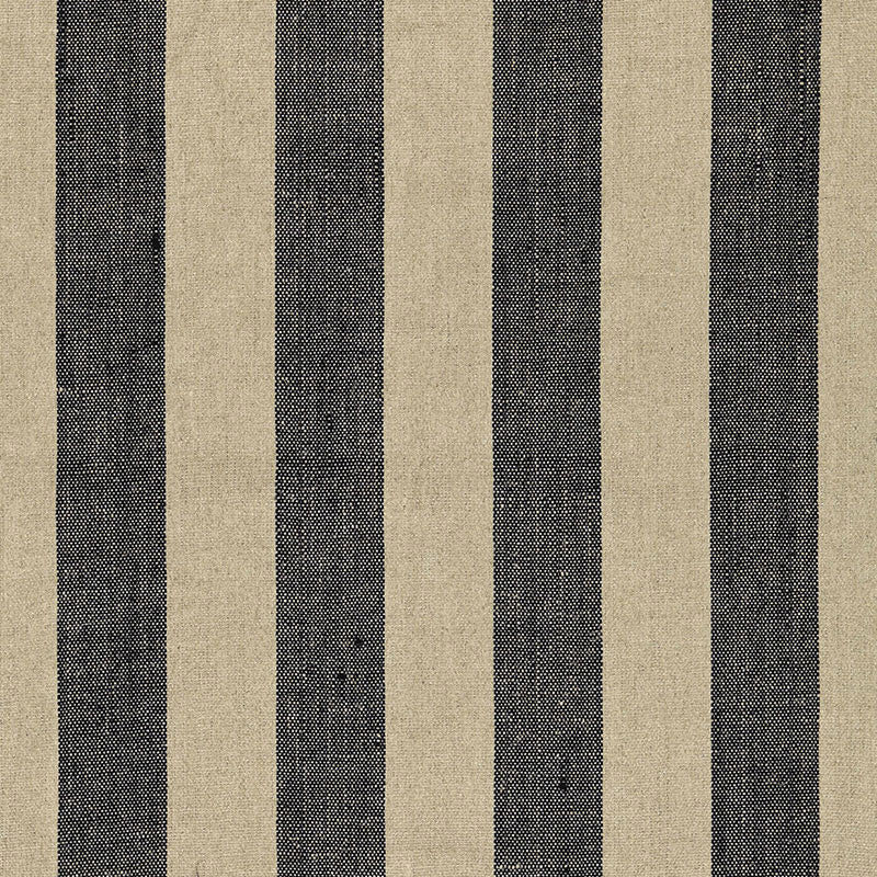 Augustin Linen Stripe Ebony / Linen 66075 by Schumacher Fabric SEA ISLAND STRIPES LINEN 100% INDIA MARTINDALE 6,500 </p><p>Repeat: Horizontal: 5 7/8" (15CM) and Vertical: 53 - Fabric Carolina -