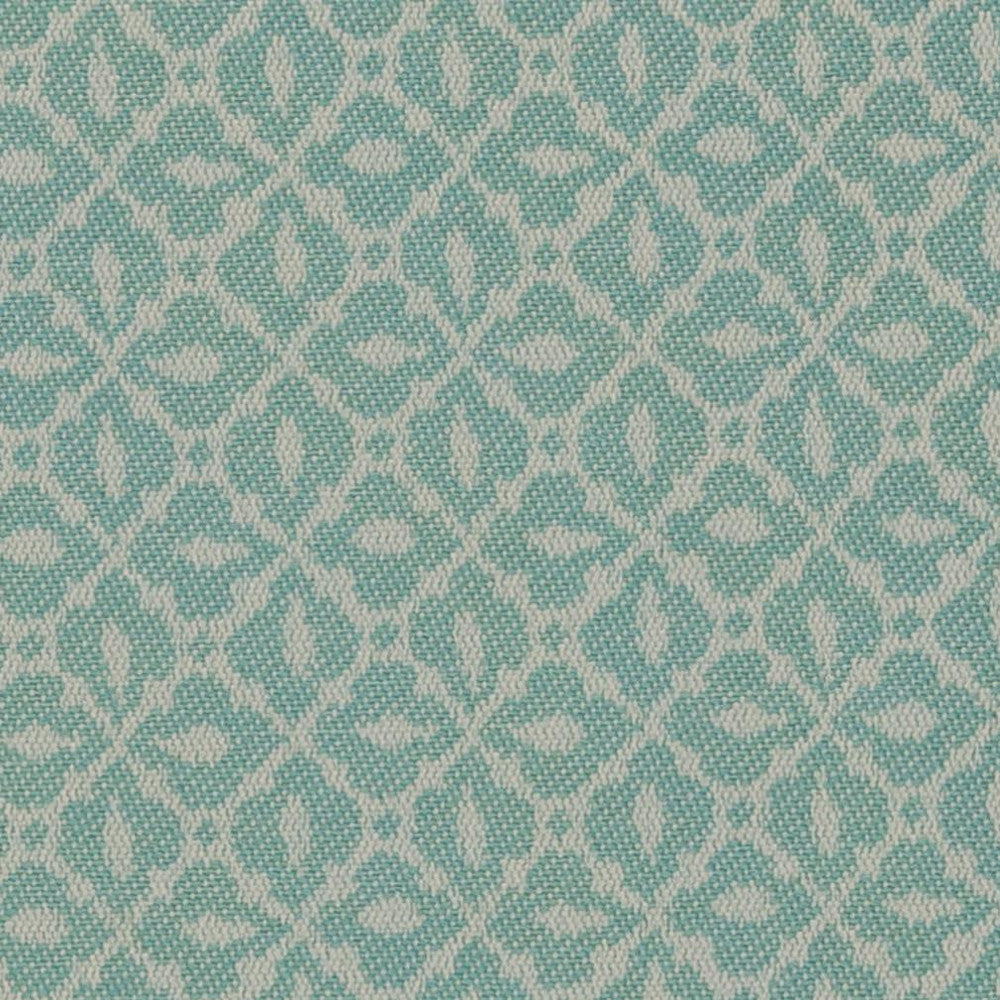 6612 Lagoon/Mosaic by Charlotte Fabric Outdoor/Indoor Oasis III 100% Woven Polyester Made In USA Exceeds 48,000 Wyzenbeek Rubs (Heavy Duty) Horizontal: 2.0" x Vertical: 1.0" 54 Inches - Fabric Carolina -