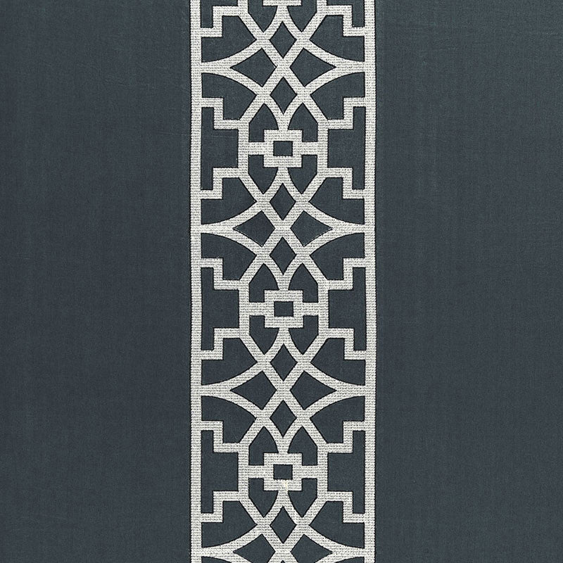 Don'T Fret Bleu Marine 66181 by Schumacher Designer Fabric MARY MCDONALD See Sample INDIA MEDIUM DUTY </p><p>Repeat: Horizontal: 27" (69CM) and Vertical: 7 3/4" (20CM) 55" WIDE (140CM) - Swanky Fabrics -
