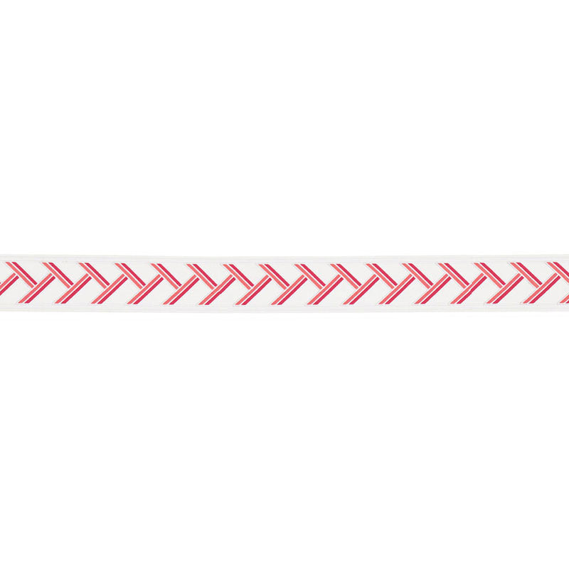 Twix Tape Pink Lemonade / Punch 66223 by Schumacher Fabric LULU DK | CHILD See Sample INDIA . </p><p>Repeat: Horizontal: 2 1/8" (5CM) and Vertical: - 3 1/2" WIDE (9CM) - Fabric Carolina -