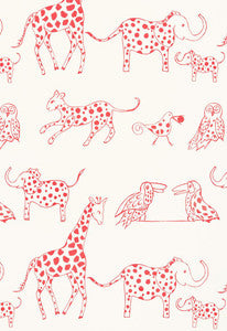 Jungle Jubilee Punch 66253 by Schumacher Fabric