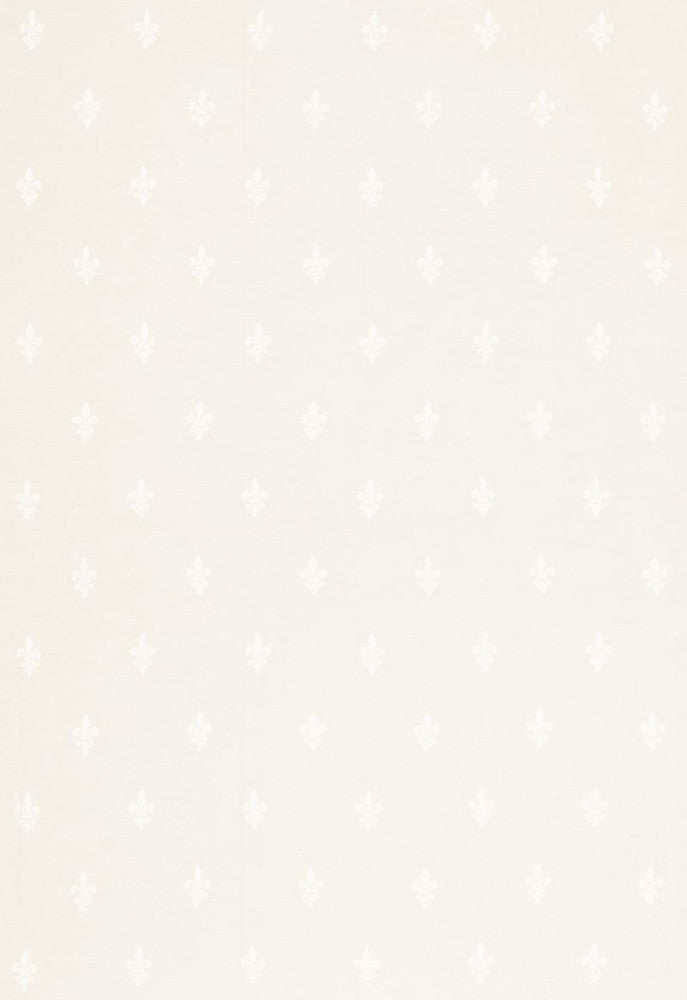 Fleur De Lys Madras Ivory 66290 by Schumacher Fabric Radiance-Sheers 100% Cotton - Horizontal: 2.25 and Vertical: 5.875 68 - Fabric Carolina -