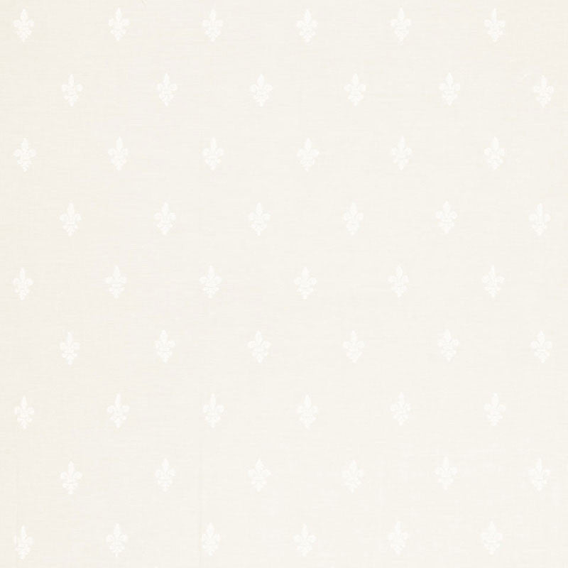 Fleur De Lys Madras Ivory 66290 by Schumacher Fabric RADIANCE SHEERS See Sample SCOTLAND NOT APPLICABLE </p><p>Repeat: Horizontal: 2 1/4" (6CM) and Vertical: 5 7/8" (15CM) 68" WIDE (173CM) - Fabric Carolina -