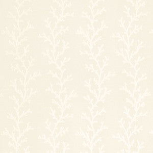 Coral Madras Polar White / Ecru 66330 by Schumacher Fabric