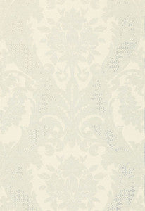 Toscana Linen Damask Powder Blue 66341 by Schumacher Fabric