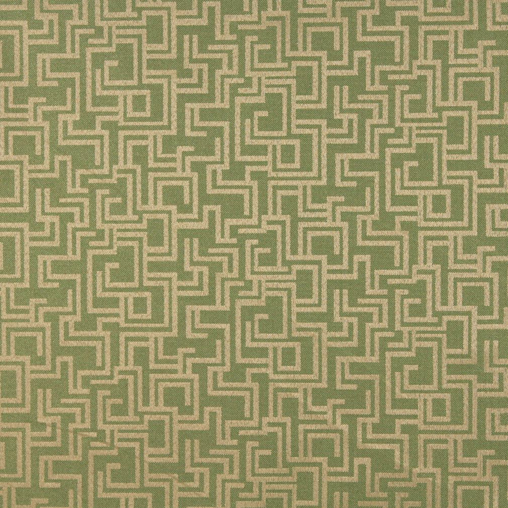 6634 Fern/Geometric by Charlotte Fabric Outdoor/Indoor Oasis III 100% Woven Polyester Made In USA Exceeds 48,000 Wyzenbeek Rubs (Heavy Duty) Horizontal: 29.0" x Vertical: 10.0" 54 Inches - Fabric Carolina -