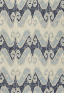 Tali Weave Indigo 66352 by Schumacher Fabric