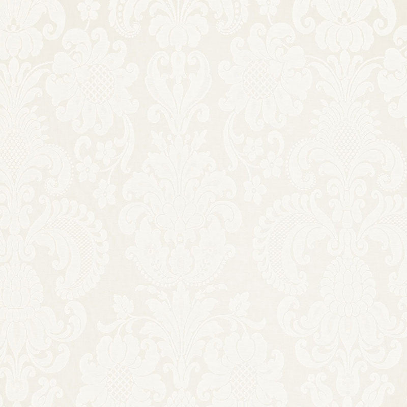 Kirkmicha Jacquard Madras Ivory 66370 by Schumacher Designer Fabric RADIANCE SHEERS COTTON 100% SCOTLAND </p><p>Repeat: Horizontal: 22 1/2" (57CM) and Vertical: 40" (102CM) 67.25 - Swanky Fabrics -
