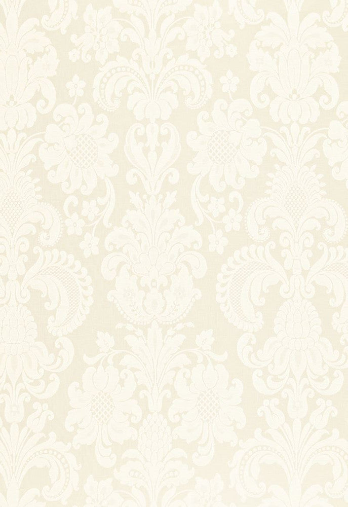 Kirkmicha Jacquard Madras Ecru 66371 by Schumacher Fabric Radiance-Sheers 100% Cotton - Horizontal: 22.5 and Vertical: 40 67.25 - Fabric Carolina -
