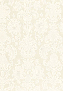 Kirkmicha Jacquard Madras Ecru 66371 by Schumacher Fabric