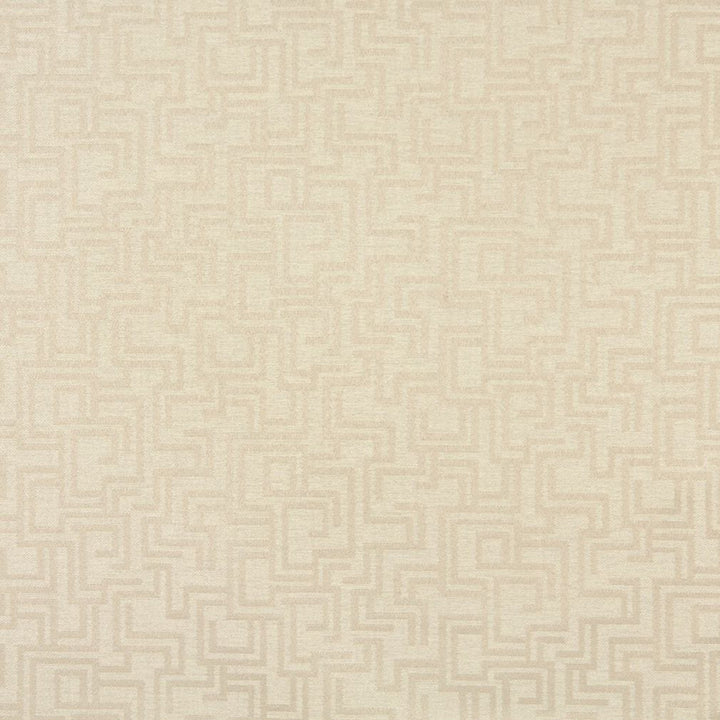 6637 Ivory/Geometric by Charlotte Fabric Outdoor/Indoor Oasis III 100% Woven Polyester Made In USA Exceeds 48,000 Wyzenbeek Rubs (Heavy Duty) Horizontal: 29.0" x Vertical: 10.0" 54 Inches - Fabric Carolina -