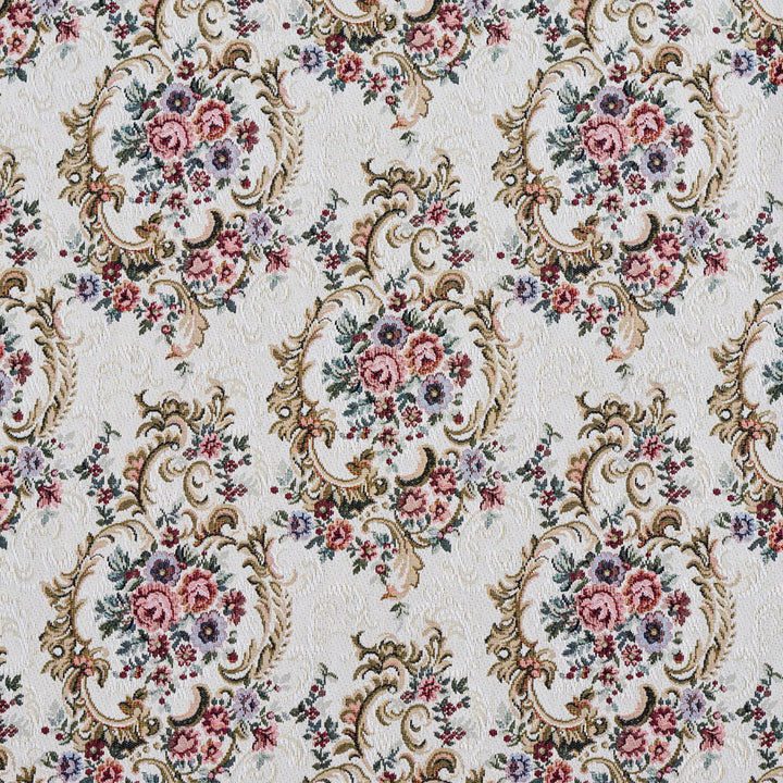 6641 Ivory by Charlotte Fabric Tapestry Treasures III 40% Polyester, 36% Olefin, 24% Cotton Asia Exceeds 100,000 Wyzenbeek Rubs (Heavy Duty) </p><p>Repeat: Horizontal: 13.5" x Vertical: 13.5" 54 Inches - Fabric Carolina -