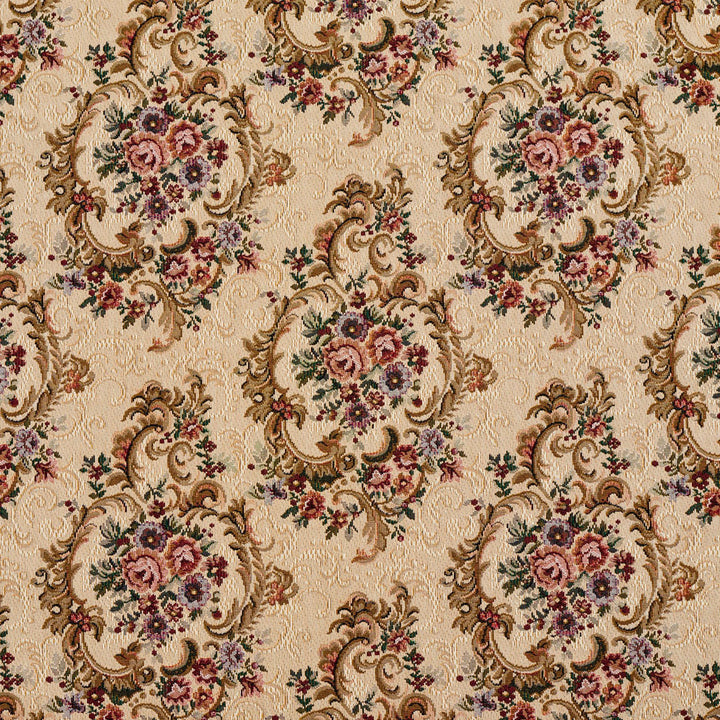 6643 Spice by Charlotte Fabric Tapestry Treasures III 40% Polyester, 36% Olefin, 24% Cotton Canada Exceeds 100,000 Wyzenbeek Rubs (Heavy Duty) Horizontal: 13.5" x Vertical: 13.5" 54 Inches - Fabric Carolina -