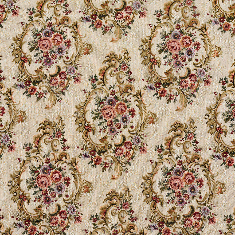 6644 Rosemary by Charlotte Fabric Tapestry Treasures III 40% Polyester, 36% Olefin, 24% Cotton Canada Exceeds 100,000 Wyzenbeek Rubs (Heavy Duty) Horizontal: 13.5" x Vertical: 13.5" 54 Inches - Fabric Carolina -
