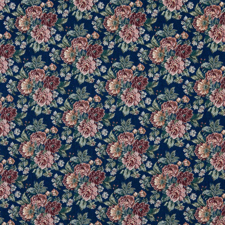 6647 Sapphire by Charlotte Fabric Tapestry Treasures III 40% Polyester, 36% Olefin, 24% Cotton Canada Exceeds 100,000 Wyzenbeek Rubs (Heavy Duty) Horizontal: 9.5" x Vertical: 7.0" 54 Inches - Fabric Carolina -