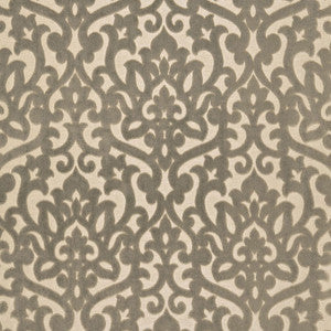 Luxembourg Velvet Driftwood 66511 by Schumacher Fabric