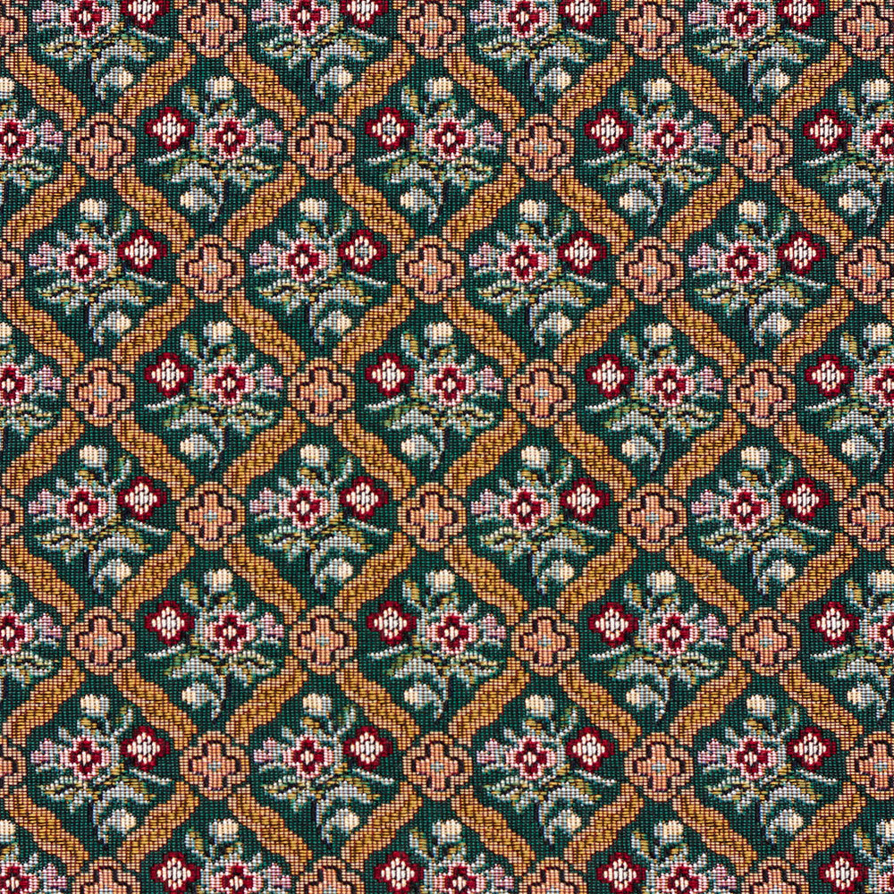 6651 Jasper by Charlotte Fabric Tapestry Treasures III 36% Polyester, 32% Cotton, 32% Olefin Canada Exceeds 100,000 Wyzenbeek Rubs (Heavy Duty) Horizontal: 2.5" x Vertical: 2.75" 54 Inches - Fabric Carolina -