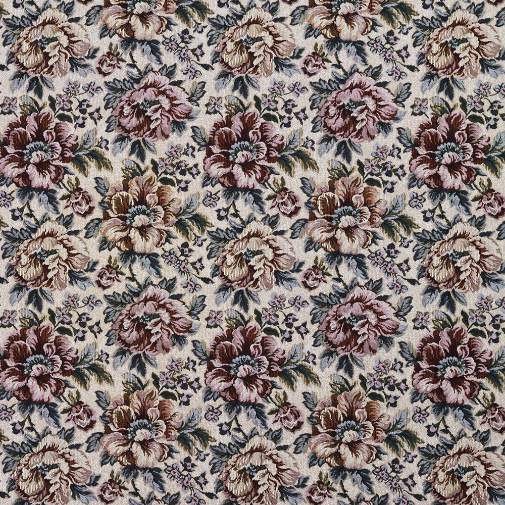 6654 Rosewood by Charlotte Fabric Tapestry Treasures III 36% Polyester, 32% Cotton, 32% Olefin Canada Exceeds 100,000 Wyzenbeek Rubs (Heavy Duty) Horizontal: 13.5" x Vertical: 13.5" 54 Inches - Fabric Carolina -