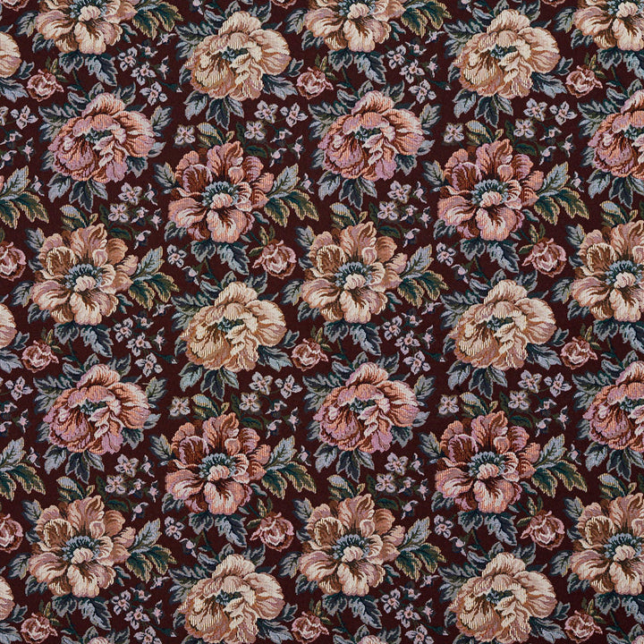 6656 Cabernet by Charlotte Fabric Tapestry Treasures III 36% Polyester, 32% Cotton, 32% Olefin Canada Exceeds 100,000 Wyzenbeek Rubs (Heavy Duty) Horizontal: 13.5" x Vertical: 13.5" 54 Inches - Fabric Carolina -