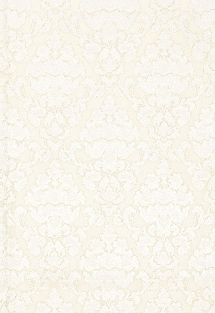 Montalcino Applique Damask Champagne 66592 by Schumacher Fabric Palazzo 41% Linen, 40% Viscose, 16% Viscose, 3% Spun Martindale 6,000 Horizontal: 6.375 and Vertical: 15.25 51.25 - Fabric Carolina -