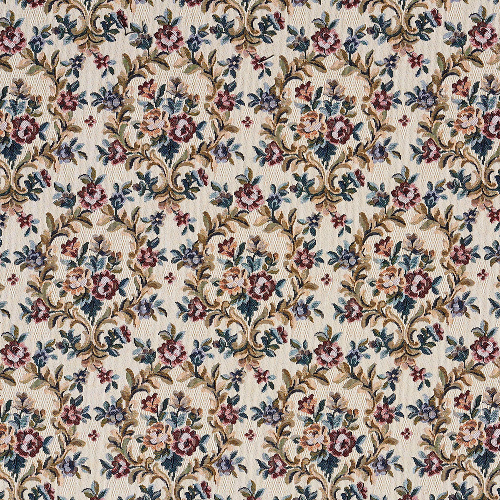6659 Parchment by Charlotte Fabric Tapestry Treasures III 36% Polyester, 32% Cotton, 32% Olefin Canada Exceeds 100,000 Wyzenbeek Rubs (Heavy Duty) Horizontal: 7.0" x Vertical: 13.5" 54 Inches - Fabric Carolina -