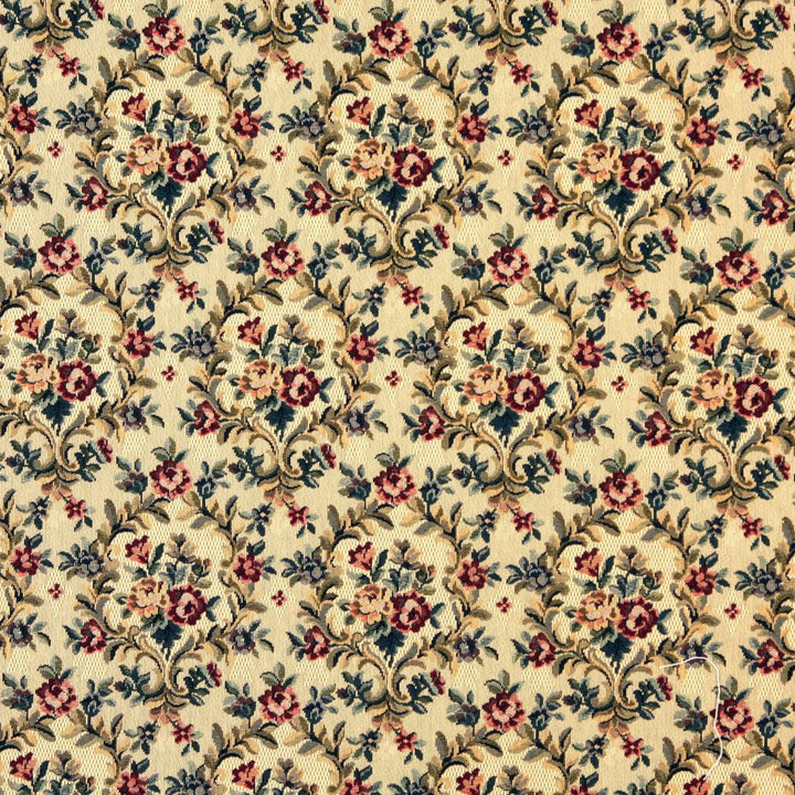 6660 Goldenrod by Charlotte Fabric Tapestry Treasures III 36% Polyester, 32% Cotton, 32% Olefin Canada Exceeds 100,000 Wyzenbeek Rubs (Heavy Duty) Horizontal: 7.0" x Vertical: 13.5" 54 Inches - Fabric Carolina -
