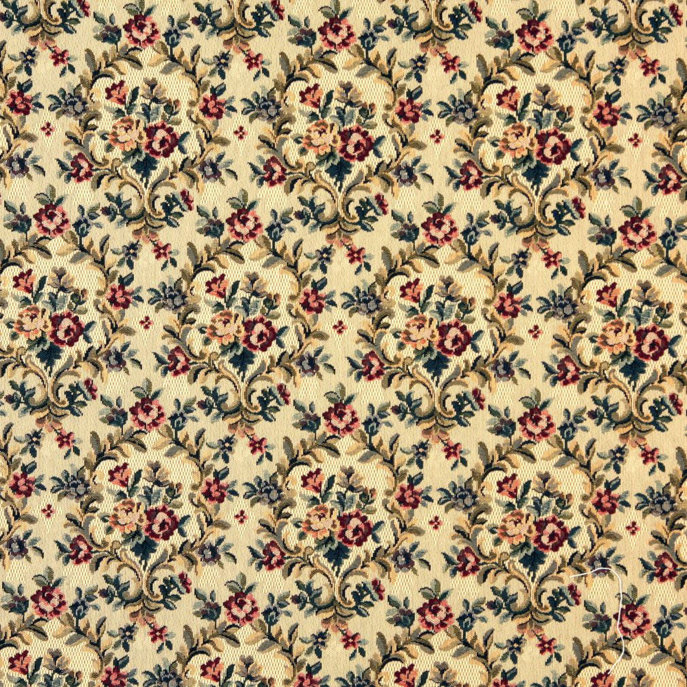 6660 Goldenrod by Charlotte Fabric Tapestry Treasures III 36% Polyester, 32% Cotton, 32% Olefin Canada Exceeds 100,000 Wyzenbeek Rubs (Heavy Duty) Horizontal: 7.0" x Vertical: 13.5" 54 Inches - Fabric Carolina -