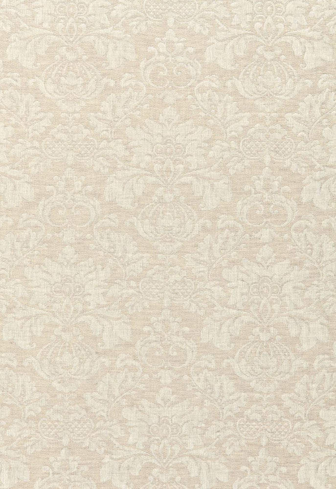 Montisi Linen Damask Flax 66620 by Schumacher Fabric Palazzo 52% Linen, 48% Cotton Wyzenbeek 8,000 Horizontal: 6.75 and Vertical: 19 54 - Fabric Carolina -