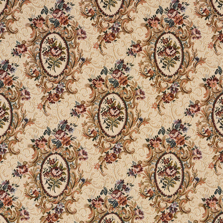 6665 Treasure by Charlotte Fabric Tapestry Treasures III 36% Polyester, 32% Cotton, 32% Olefin Canada Exceeds 100,000 Wyzenbeek Rubs (Heavy Duty) Horizontal: 12.5" x Vertical: 13.5" 54 Inches - Fabric Carolina -