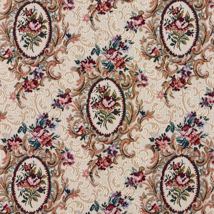 6666 Cameo by Charlotte Fabric Tapestry Treasures III 36% Polyester, 32% Cotton, 32% Olefin Canada Exceeds 100,000 Wyzenbeek Rubs (Heavy Duty) Horizontal: 12.5" x Vertical: 13.5" 54 Inches - Fabric Carolina -