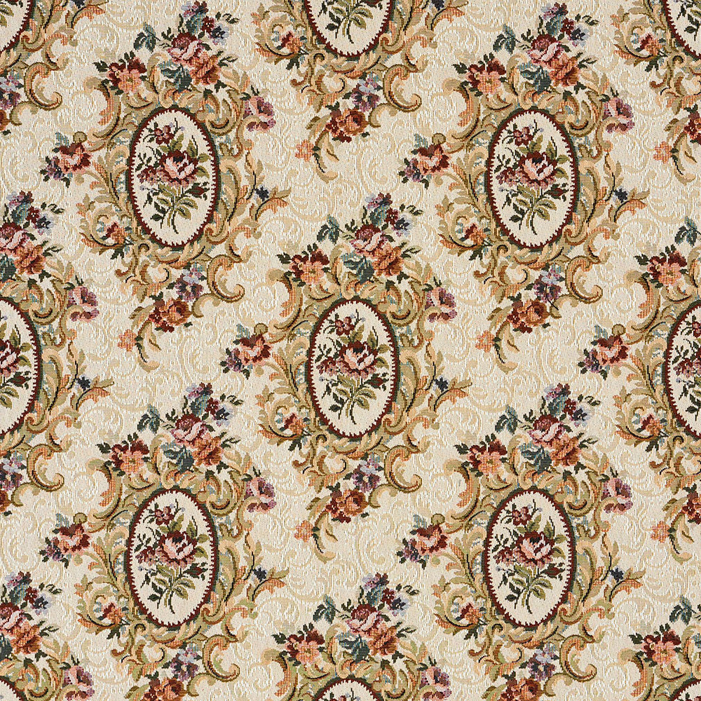 6667 Heirloom by Charlotte Fabric Tapestry Treasures III 36% Polyester, 32% Cotton, 32% Olefin Canada Exceeds 100,000 Wyzenbeek Rubs (Heavy Duty) Horizontal: 12.5" x Vertical: 13.5" 54 Inches - Fabric Carolina -