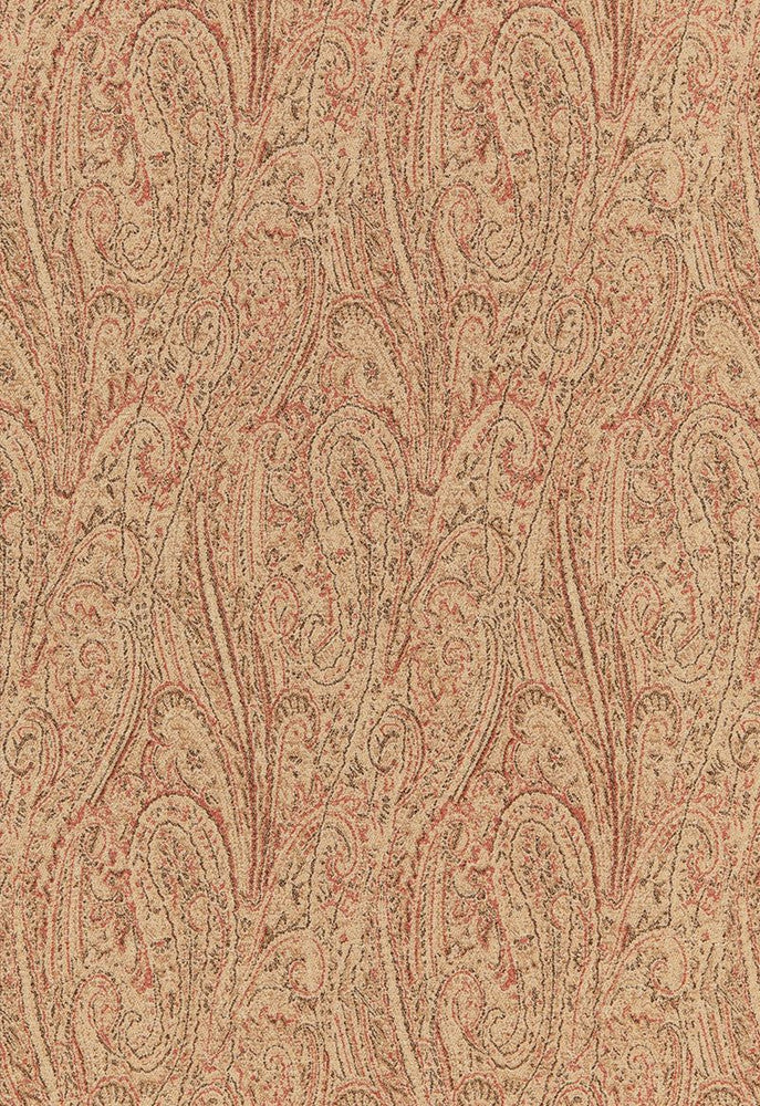 Cameron Wool Paisley Clay 66700 by Schumacher Fabric Luxe-Lodge 100% Wool Martindale 20,000 Horizontal: 6.125 and Vertical: 26.75 49.5 - Fabric Carolina -