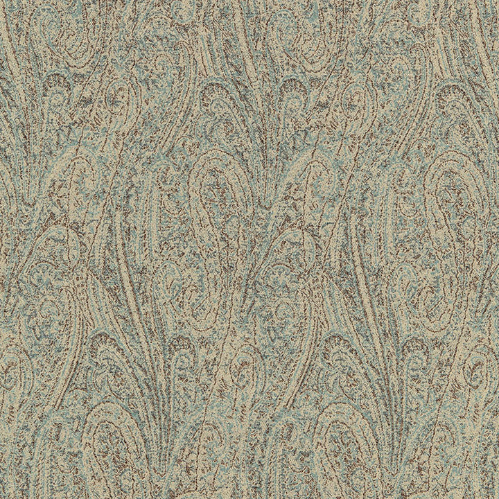 Cameron Wool Paisley Bluestone 66701 by Schumacher Fabric LUXE LODGE See Sample FRANCE HEAVY DUTY </p><p>Repeat: Horizontal: 6 1/8" (16CM) and Vertical: 26 3/4" (68CM) 49 1/2" WIDE (125CM) - Fabric Carolina -