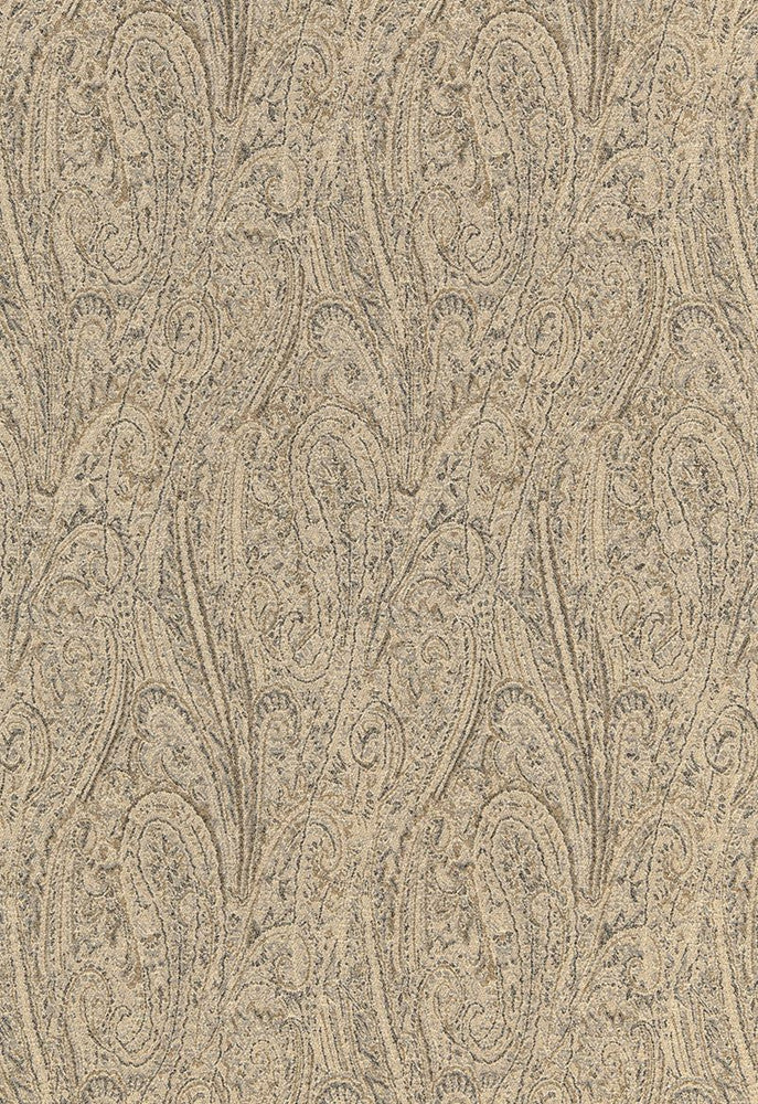 Cameron Wool Paisley Buckskin 66702 by Schumacher Fabric Luxe-Lodge 100% Wool Martindale 20,000 Horizontal: 6.125 and Vertical: 26.75 49.5 - Fabric Carolina -