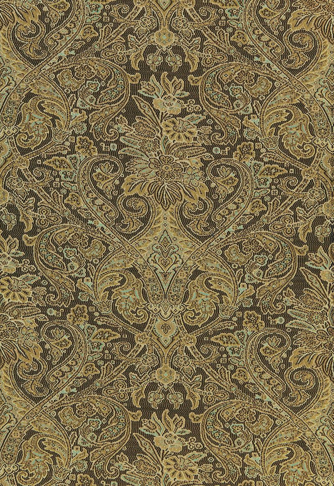 Sinclair Wool Paisley Java 66710 by Schumacher Fabric Luxe-Lodge 39% Wool, 37% Viscose, 24% Cotton Martindale 14,000 Horizontal: 13.5 and Vertical: 27.5 54 - Fabric Carolina -