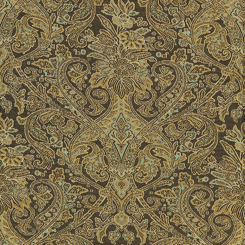 Sinclair Wool Paisley Java 66710 by Schumacher Designer Fabric LUXE LODGE See Sample FRANCE MEDIUM DUTY </p><p>Repeat: Horizontal: 13 1/2" (34CM) and Vertical: 27 1/2" (70CM) 54" WIDE (137CM) - Swanky Fabrics -