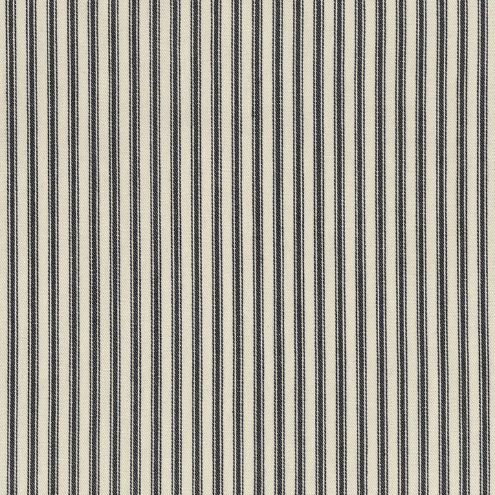 Timeless Ticking Black 668082 by Waverly Fabric - 100% Cotton U.S.A. 15000 Horizontal: 0.375 and Vertical: 1 54 - Fabric Carolina -