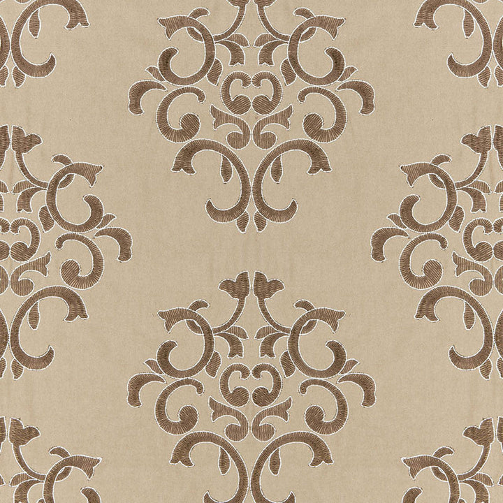 Byron Embroidered Wool Buckskin 66831 by Schumacher Fabric Schumacher Fabric Byron Embroidered Wool Buckskin 66831Fabric WOOL 42% INDIA </p><p>Repeat: H: HORZ. 12 1/2" (32CM) , V: VERT. 15" (38CM) 50 - Fabric Carolina -