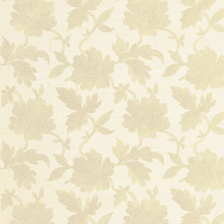 Moon Garden Champagne 66851 by Schumacher Fabric Schumacher Fabric Moon Garden Champagne 66851Fabric SILK 48% INDIA </p><p>Repeat: H: HORZ. 12 3/4" (32CM), V: VERT. 11 1/2" (29CM) 51 - Fabric Carolina -