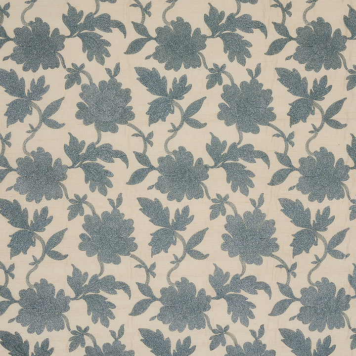 Moon Garden Embroidery Blue 66853 by Schumacher Fabric Schumacher Fabric Moon Garden Embroidery Blue 66853Fabric SILK 100% INDIA </p><p>Repeat: H: VERT. 12 4/5" (33CM), V: VERT. 11" (28CM) 53" (135CM) - Fabric Carolina -