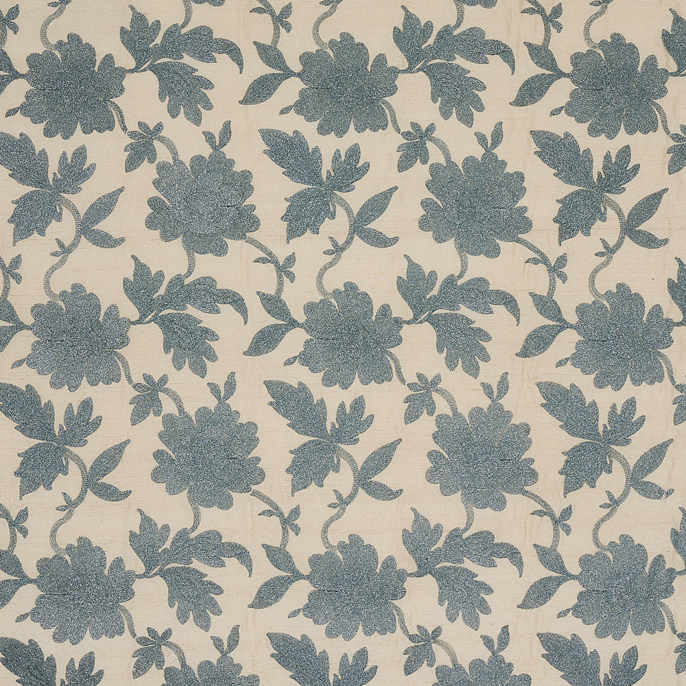Moon Garden Embroidery Blue 66853 by Schumacher Fabric Schumacher Fabric Moon Garden Embroidery Blue 66853Fabric SILK 100% INDIA </p><p>Repeat: H: VERT. 12 4/5" (33CM), V: VERT. 11" (28CM) 53" (135CM) - Fabric Carolina -