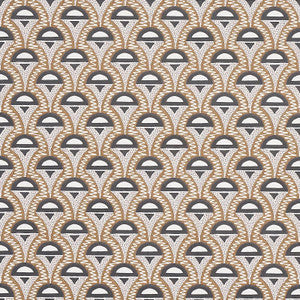 Abelino Camel & Black 5012080 by Schumacher Wallpaper