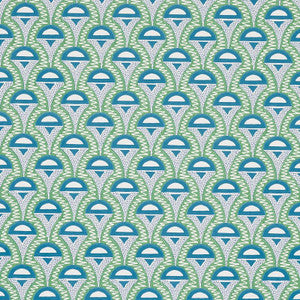 Abelino Green & Peacock 5012082 by Schumacher Wallpaper