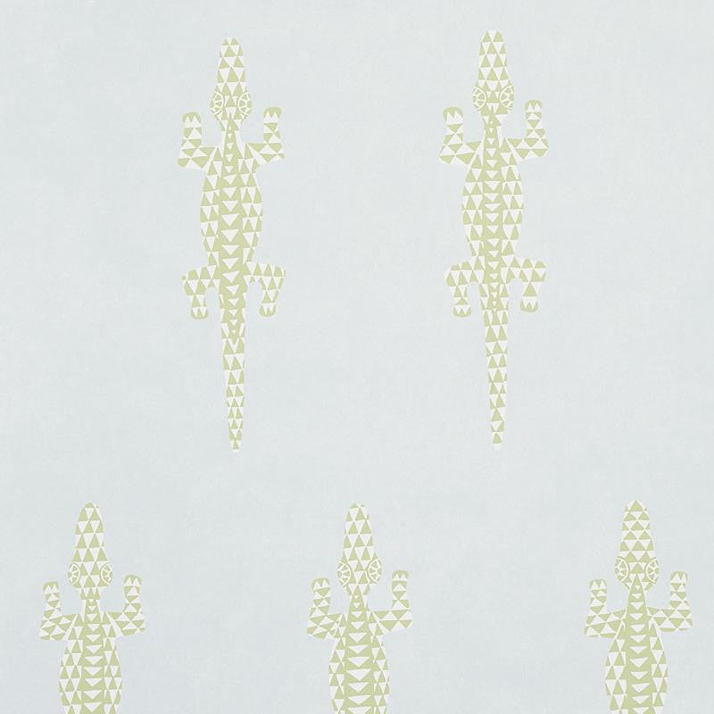 Baracoa Mineral 5012100 by Schumacher Designer Wallpaper Copacabana 27.0" - Swanky Fabrics -