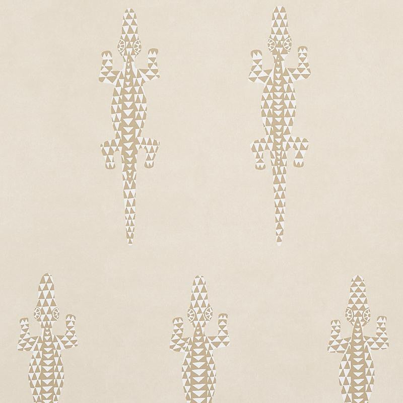 Baracoa Neutral 5012101 by Schumacher Designer Wallpaper Copacabana 27.0" - Swanky Fabrics -