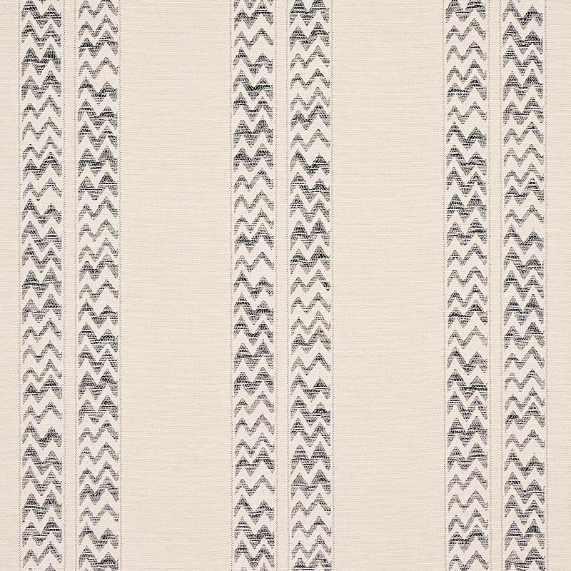 Kudu Stripe Black 5012310 by Schumacher Designer Wallpaper Copacabana 27.5" - Swanky Fabrics -
